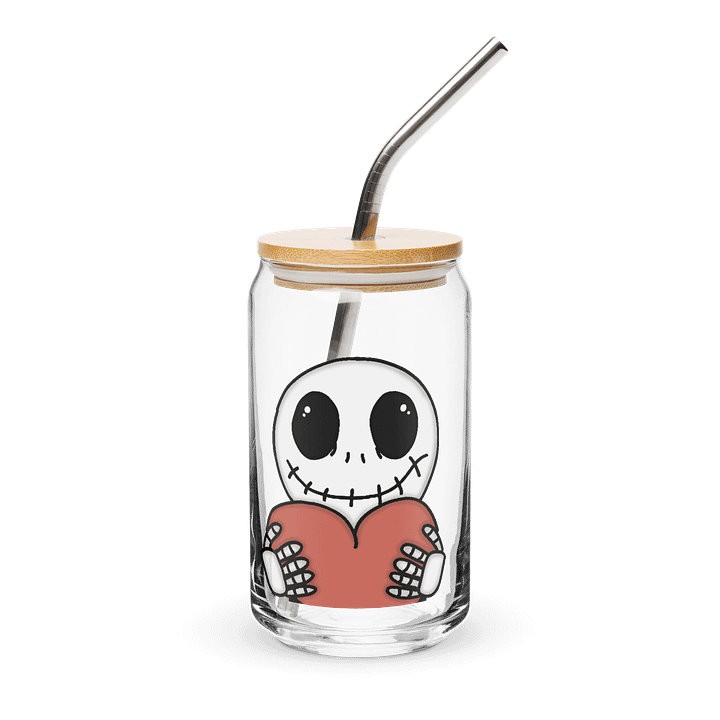 jack skellington heart drinking glass product image (2)