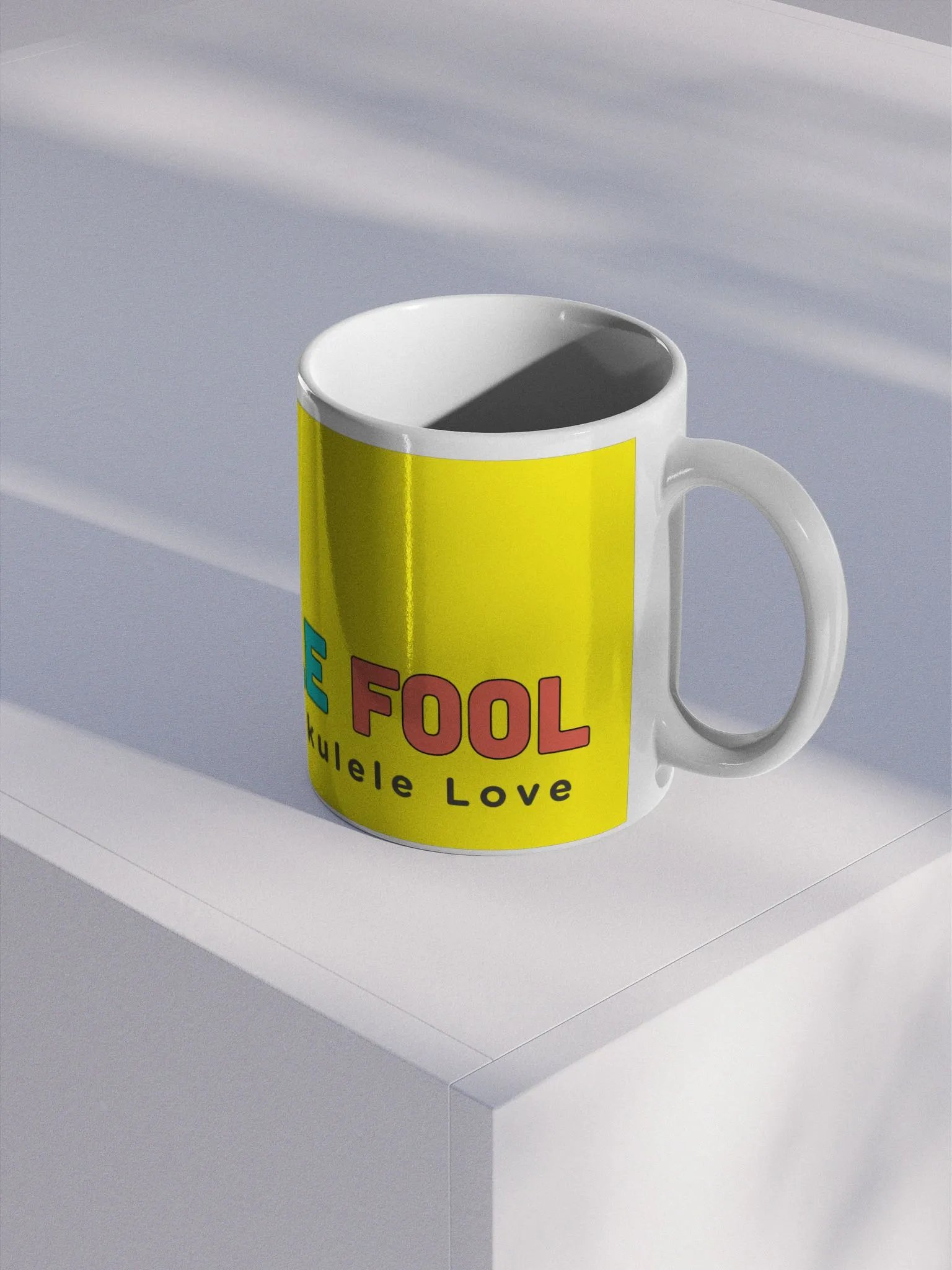 The Ukulele Fool Coffee Mug - Yellow product image (2)