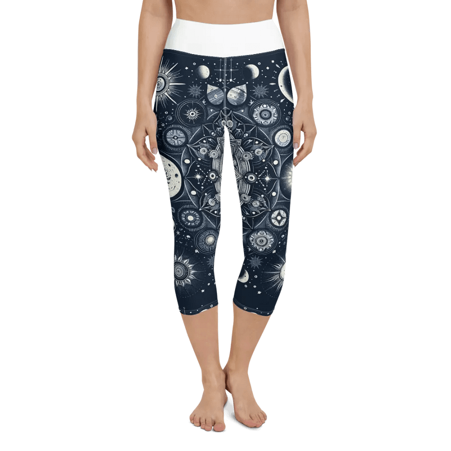 All-Over Print Yoga Capri Leggings product image (1)