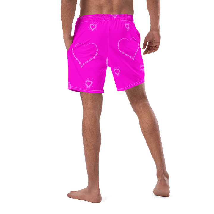 Hot Pink Hearts Swim Trunks product image (2)