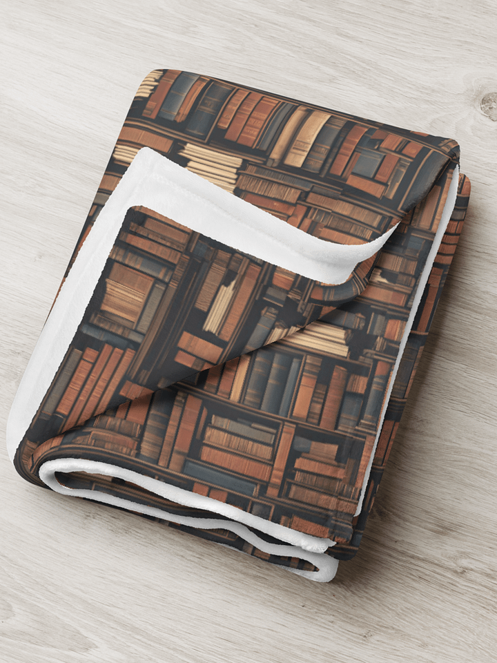 Bookshelf Pattern Throw Blanket product image (2)