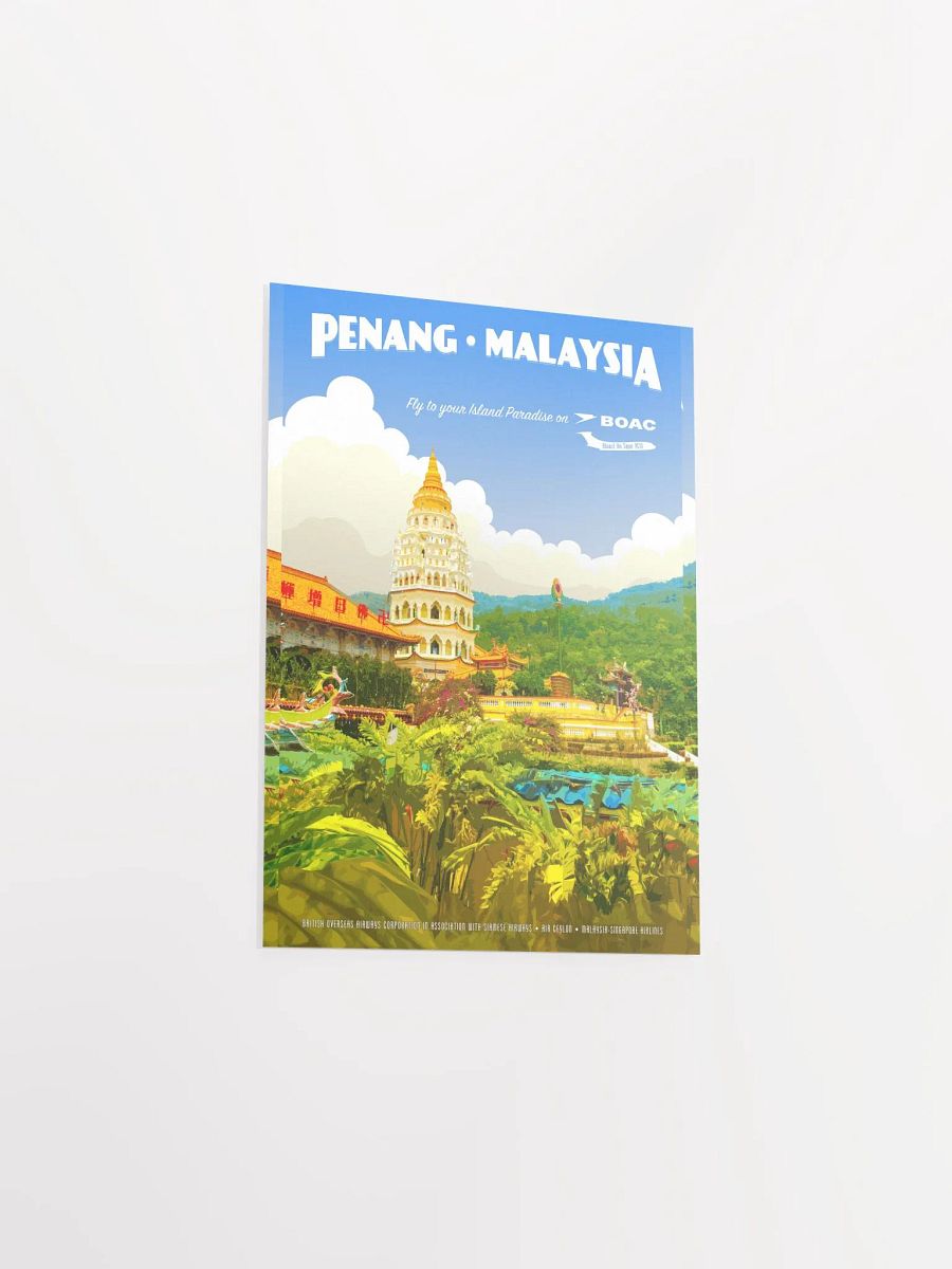 Vintage-Style Penang, Malaysia Travel Poster product image (3)