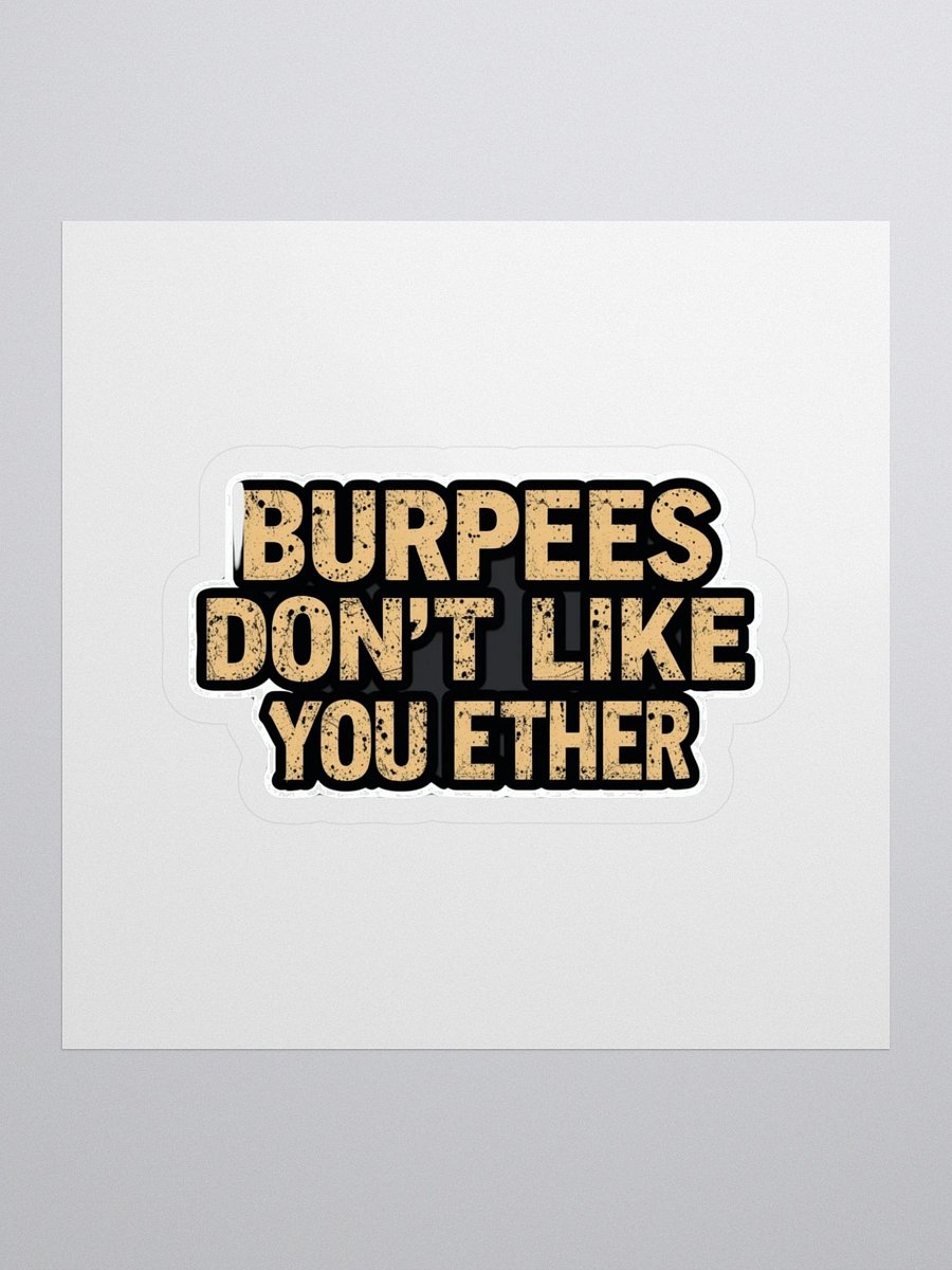 Bold Burpees Distressed Stickers product image (1)