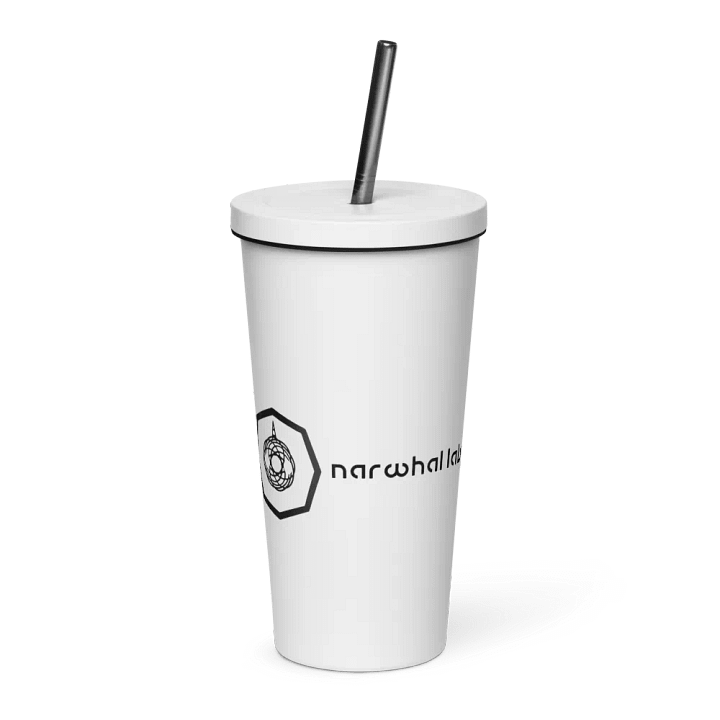 narwhal labs white steel water cup product image (1)