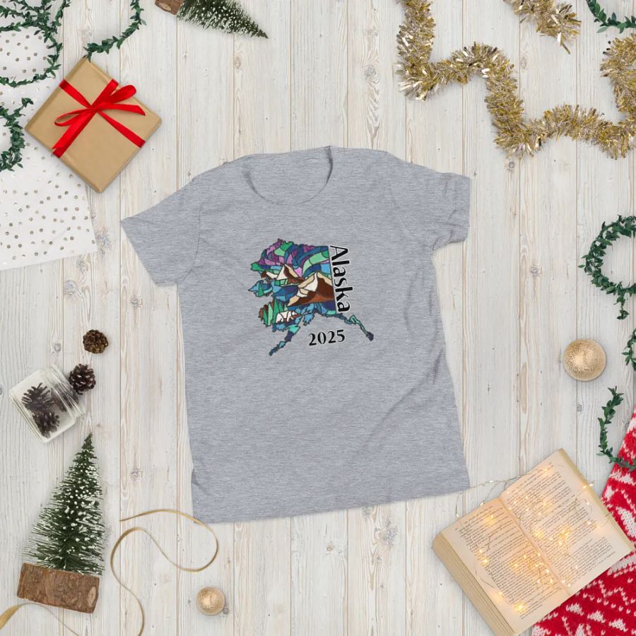 Great Alaskan Family Adventure: Stained Glass Youth Matching Tees product image (5)