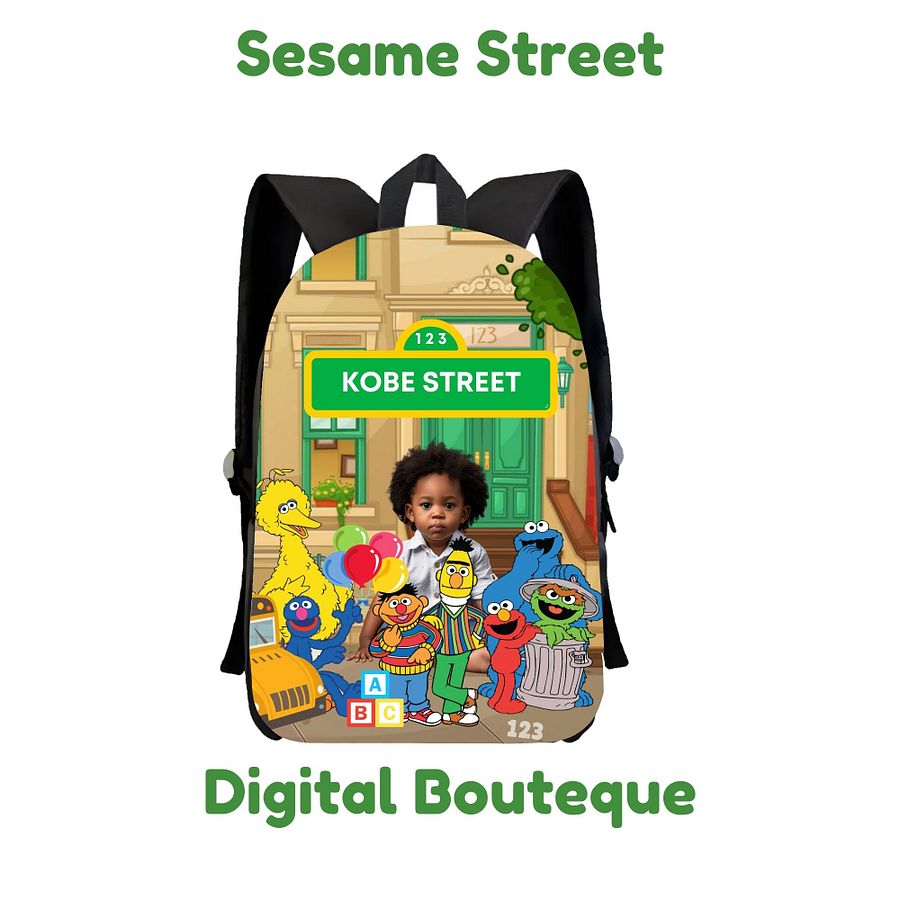 Personalized Sesame Street Design Back to School Customizable Canva Template Set product image (3)