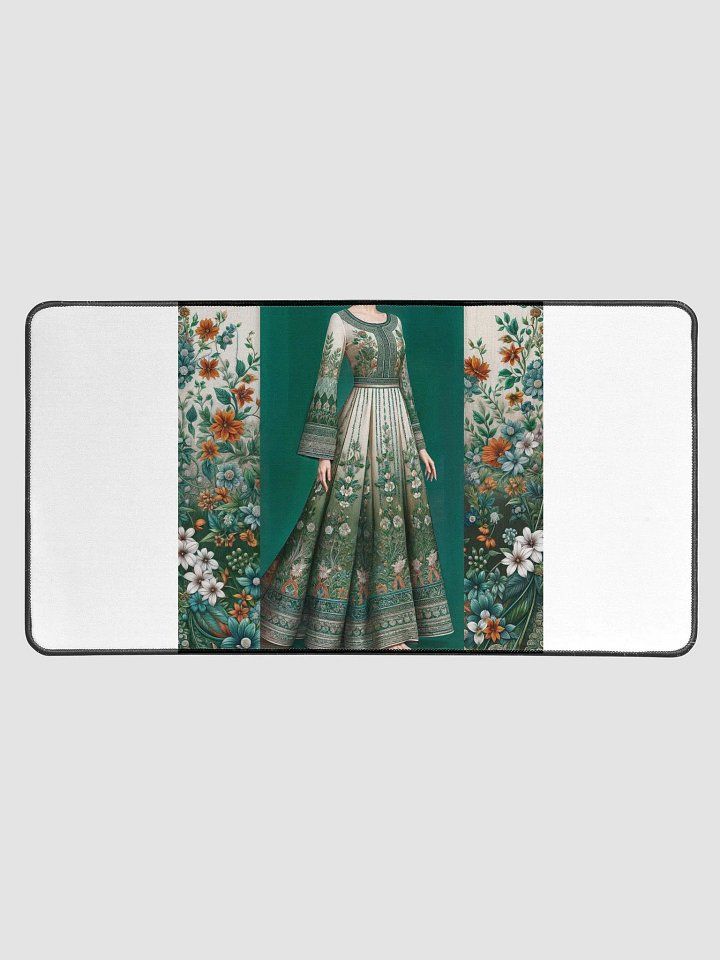 Green Dress Floral Pattern Design product image (1)