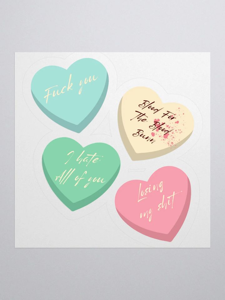 Rude Valentine stickers product image (2)
