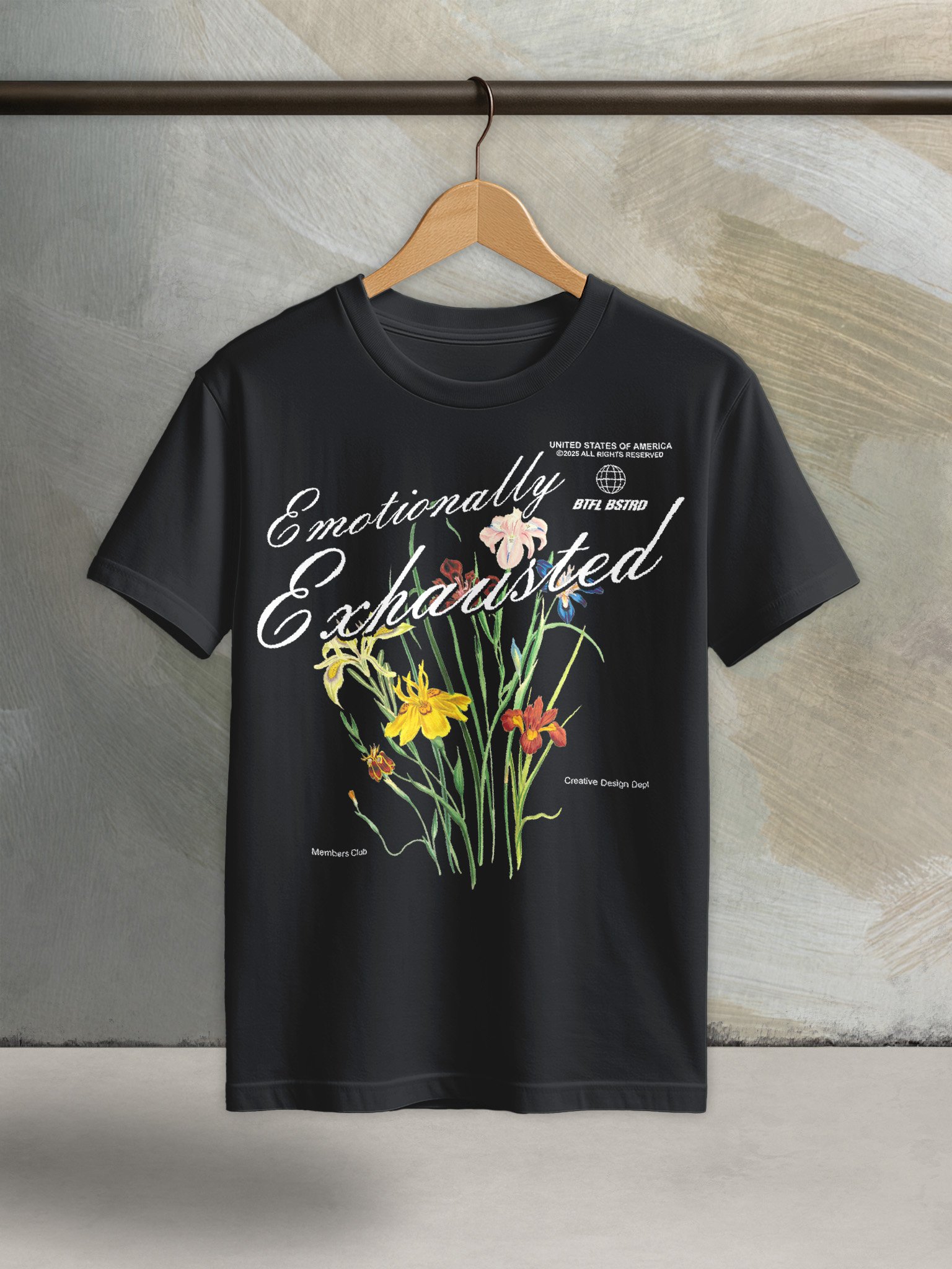 Emotionally Exhausted Floral - Core Tee product image (1)