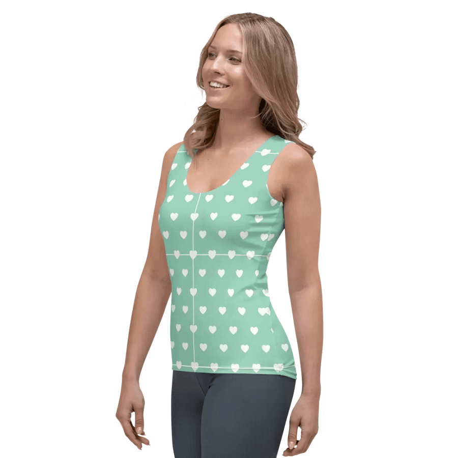 Pastel Heart Seamless Pattern Women's Tank Top product image (3)