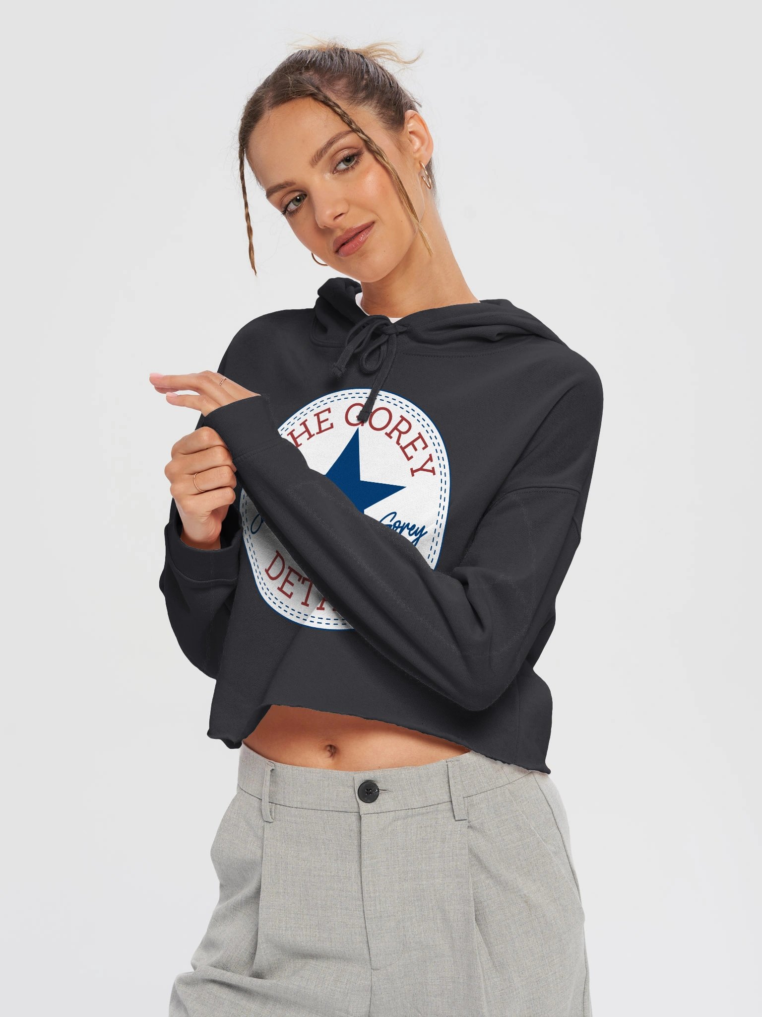 All Stars - Independent Trading Co. Women’s Lightweight Cropped Hoodie product image (1)