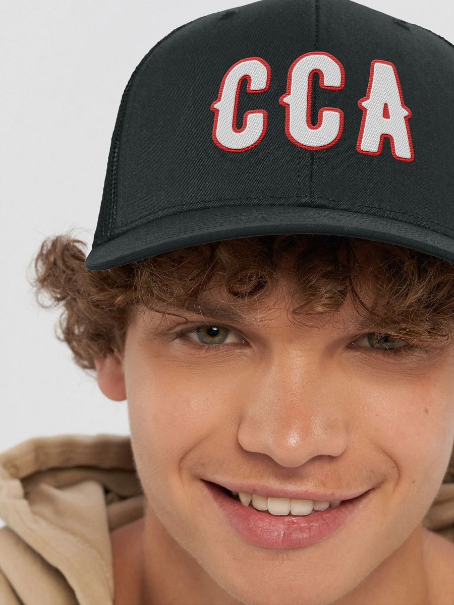 Express Male "CCA" Bold Trucker Hat - BLACK product image (6)