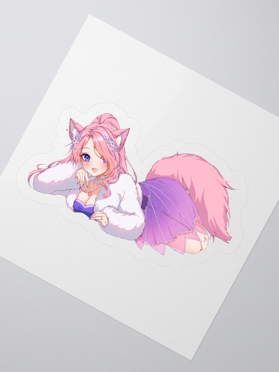 Comfy Catgirl Kiss Cut Stickers product image (6)