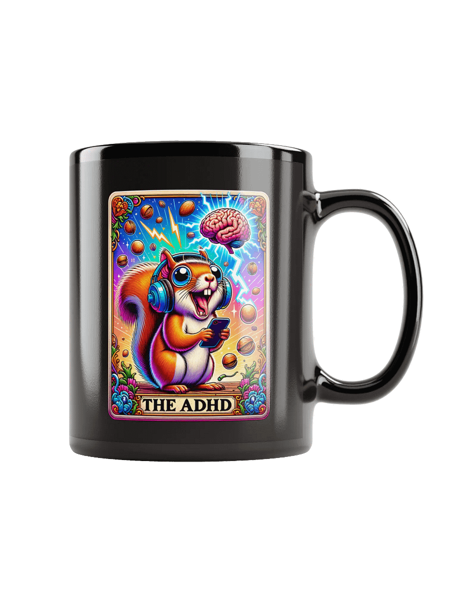 Whimsical ADHD Squirrel Mug product image (1)