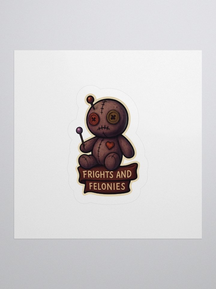 Voodoo Doll Frights Kiss Cut Stickers product image (1)