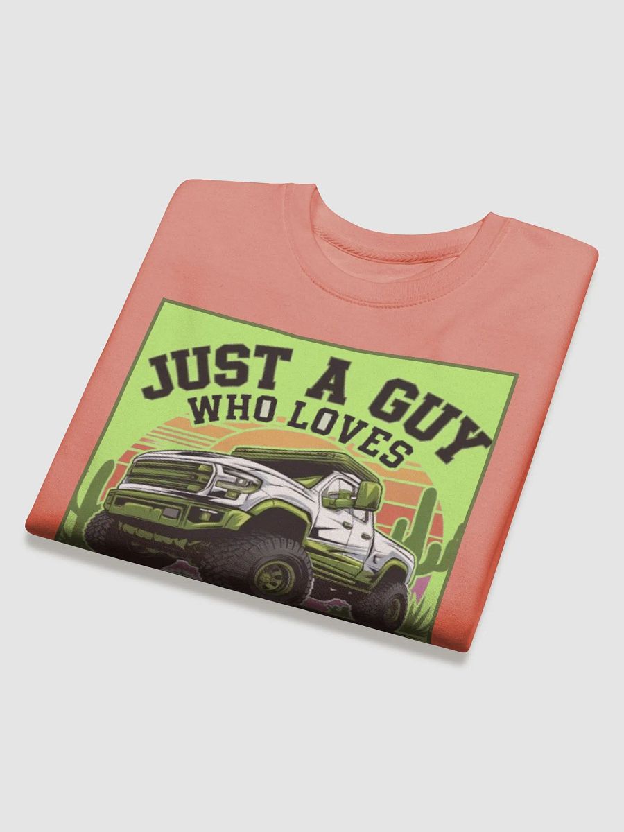 "JUST A GUY WHO LOVES TRUCKS" premium cotton sweatshirt product image (4)
