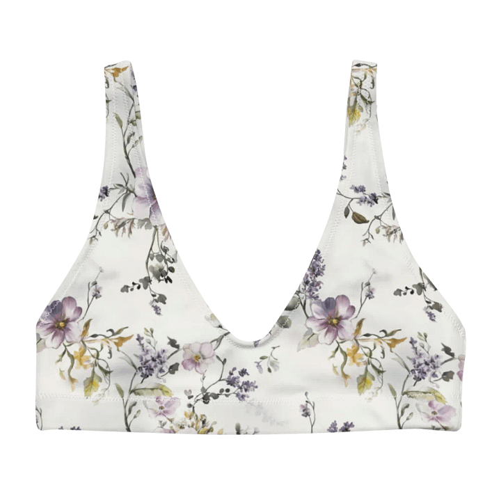 Wildflower Recycled Padded Bikini Top – Softly Made, Wildly Beautiful product image (1)
