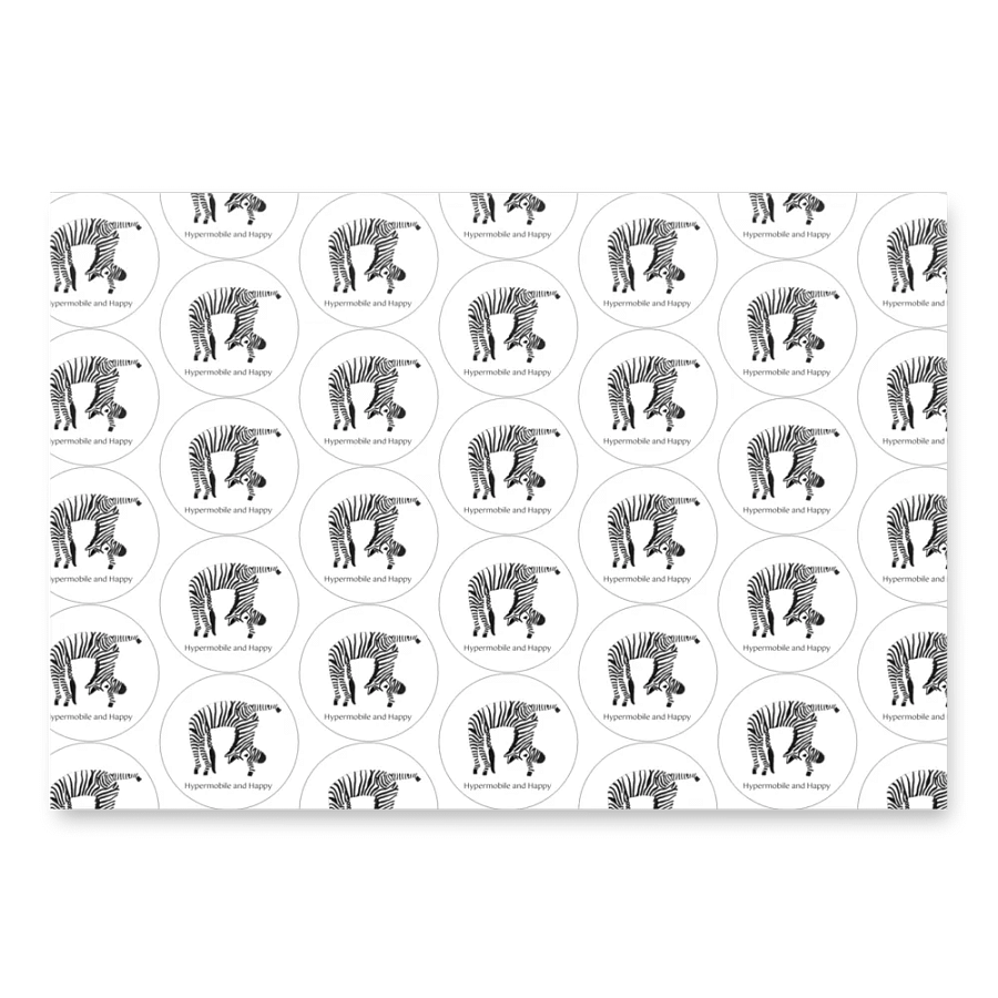Happy Zebra Wrapping Paper product image (2)