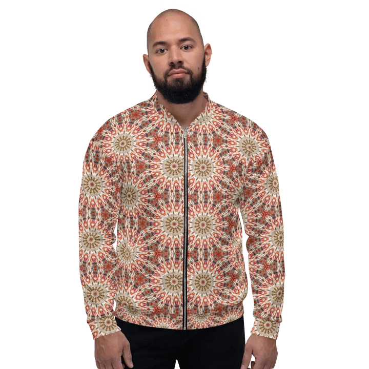 Abstract Suns Pattern Unisex All Over Print Bomber Jacket product image (1)