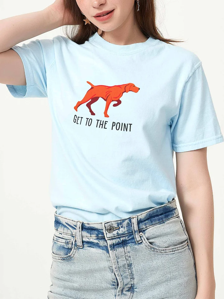 Get to the Point T-Shirt(Embroidered) of a Vizsla(Docked Tail) product image (2)