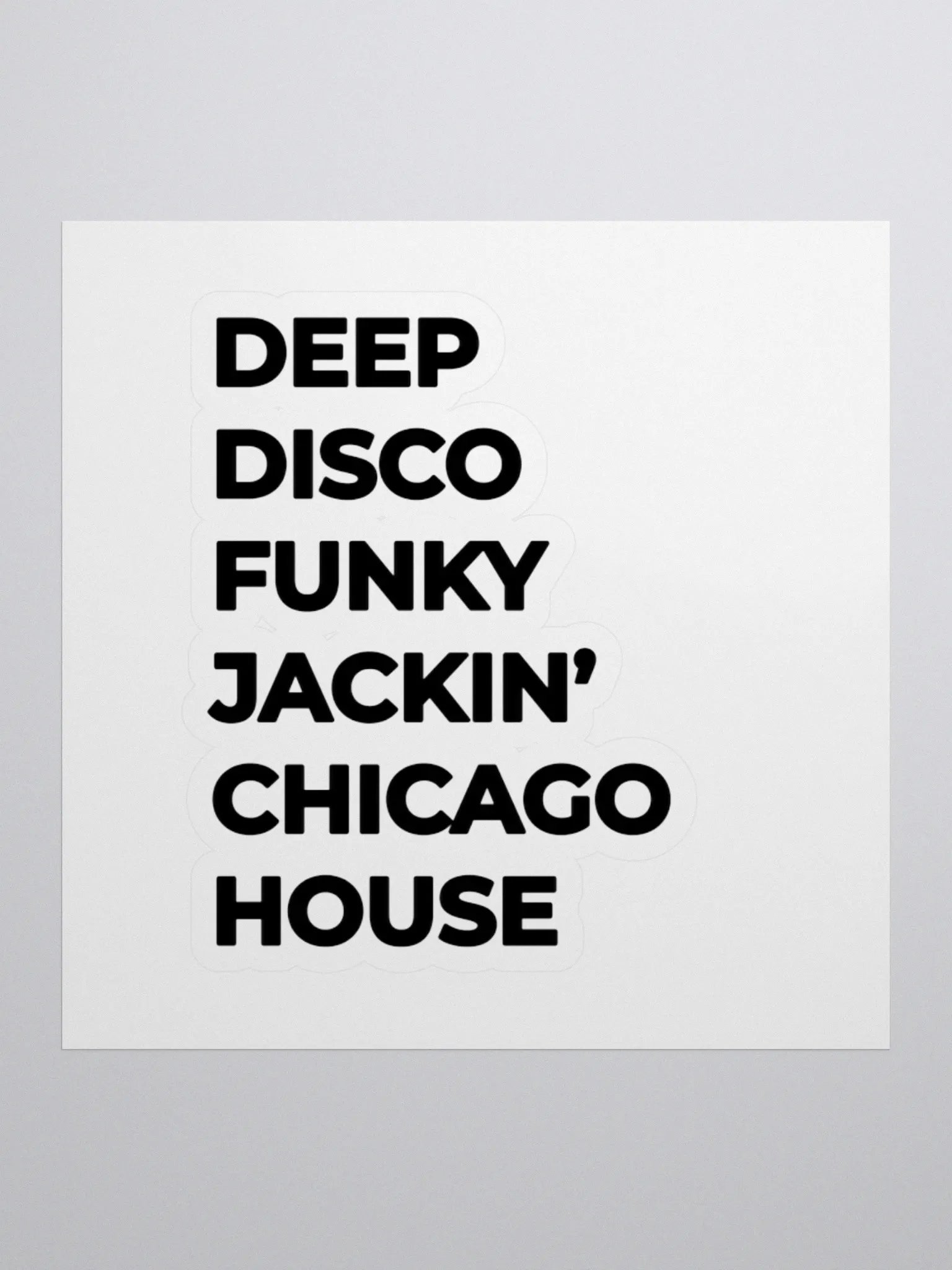 Flipside's Chicago House in Black Vinyl Kiss Cut Sticker Set product image (1)