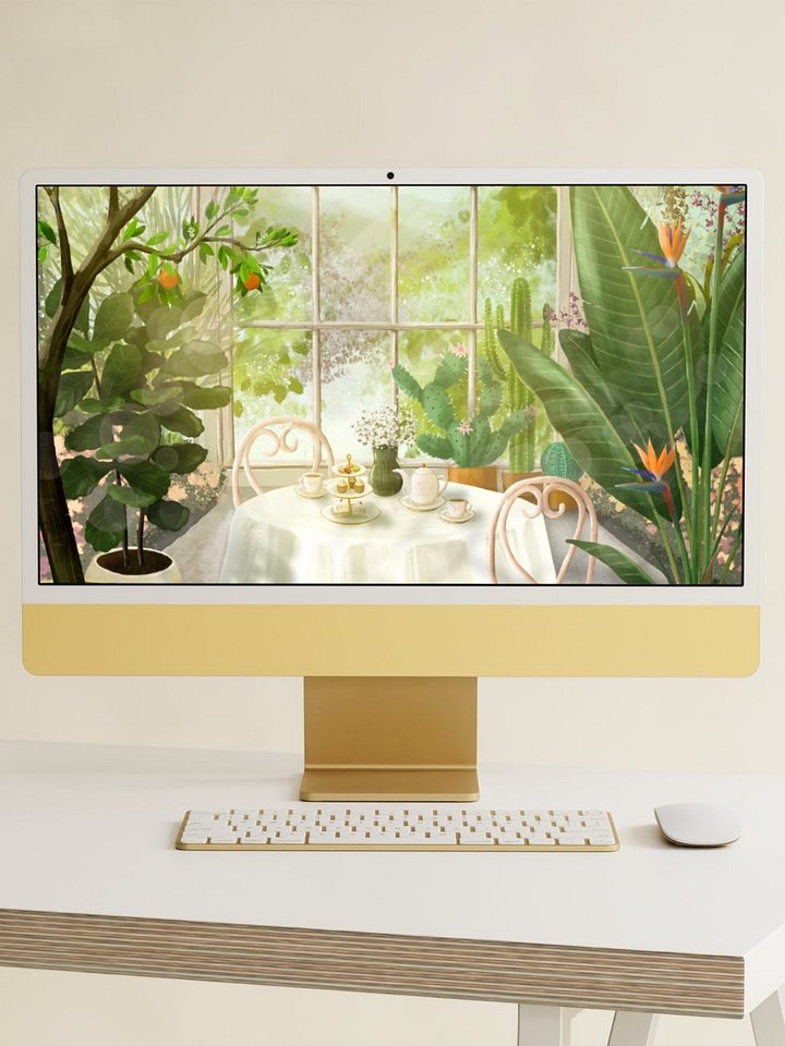 Afternoon Tea in the Conservatory Wallpaper and Animated Screensaver product image (1)