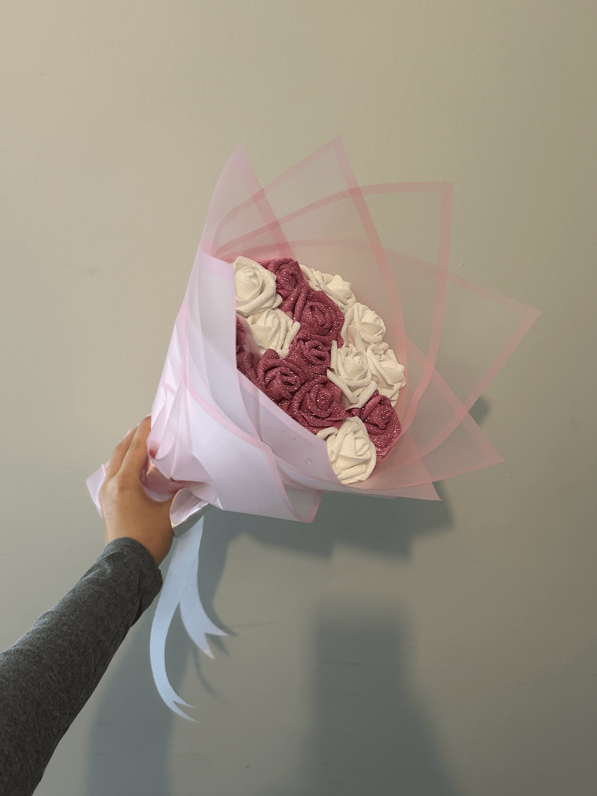 Pink & White Glitter Bouquet product image (6)