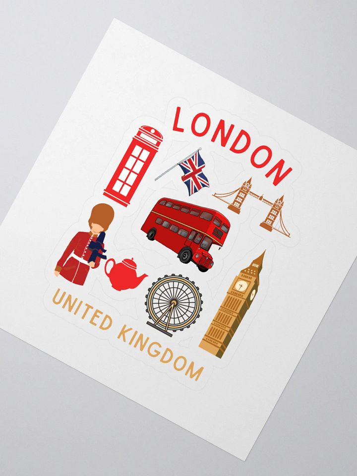 London's Iconic Landmarks Traveler Sticker product image (2)
