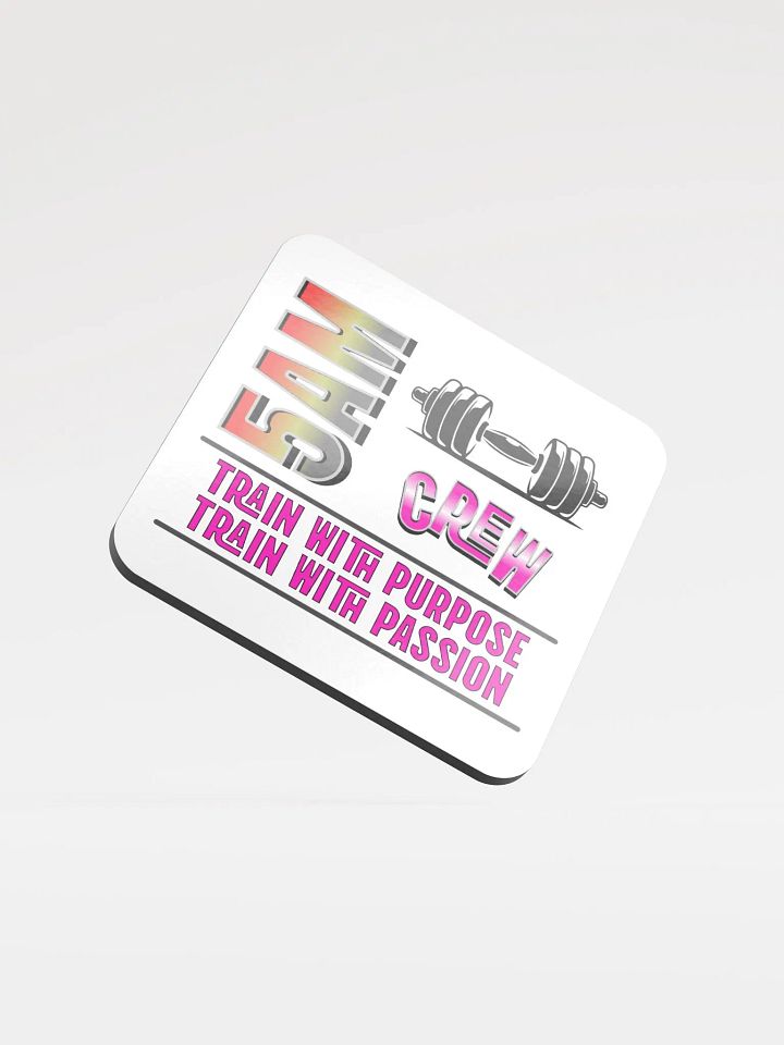 5AM Crew Weightlifting Glossed Cork Coaster product image (2)
