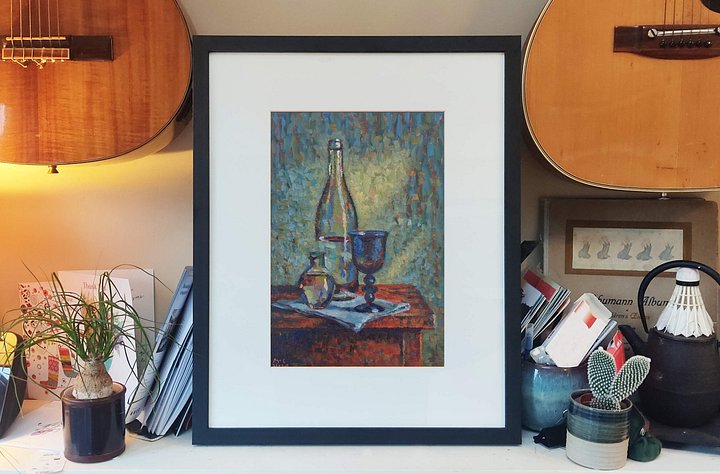 250918 Still Life with Blue Goblet. Original Study Artwork product image (2)