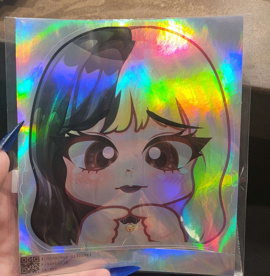 Holographic Shy Sticker product image (7)