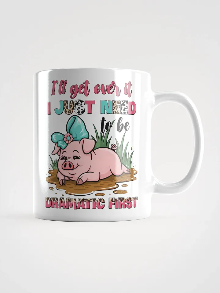 Dramatic Piggy White Glossy Mug product image (2)