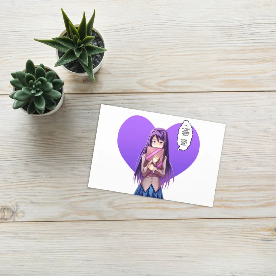 Yuri Valentines day card product image (7)