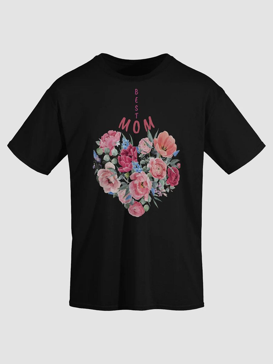 Floral Best Mom Heart T-Shirt product image (32)