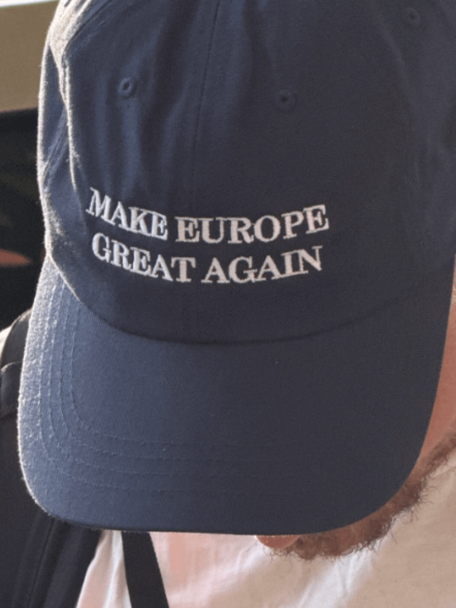 make europe great again cap/hat (MEGA eu/acc official) blue - 100% cotton product image (10)