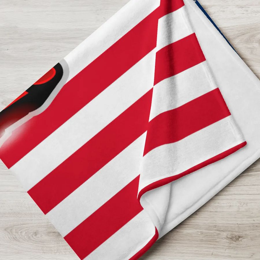 Patriot Wolf Throw Blanket product image (17)