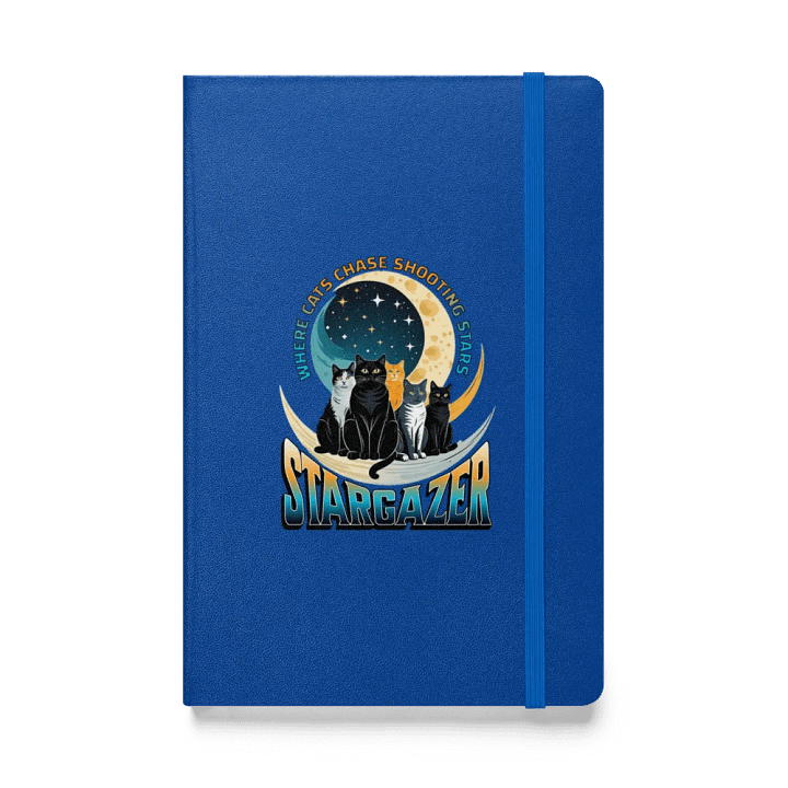 Where Cats Chase Shooting Stars Stargazer Celestial Notebook product image (1)