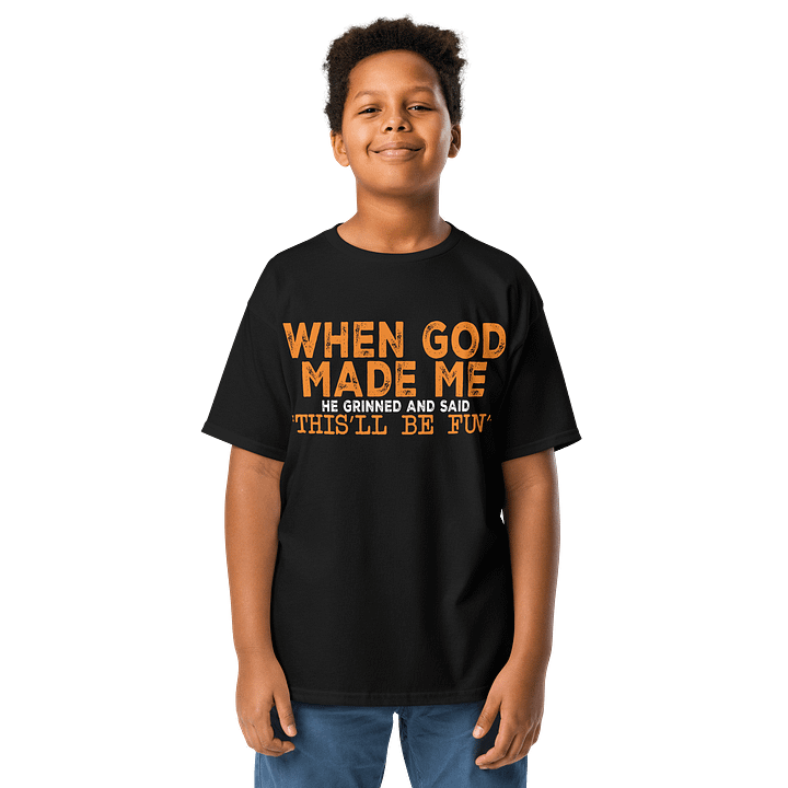 When God Made Me Youth Tee product image (1)