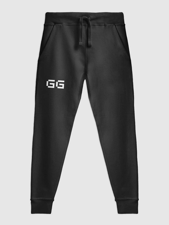 White Comfort Fleece Joggers REVERSE product image (1)