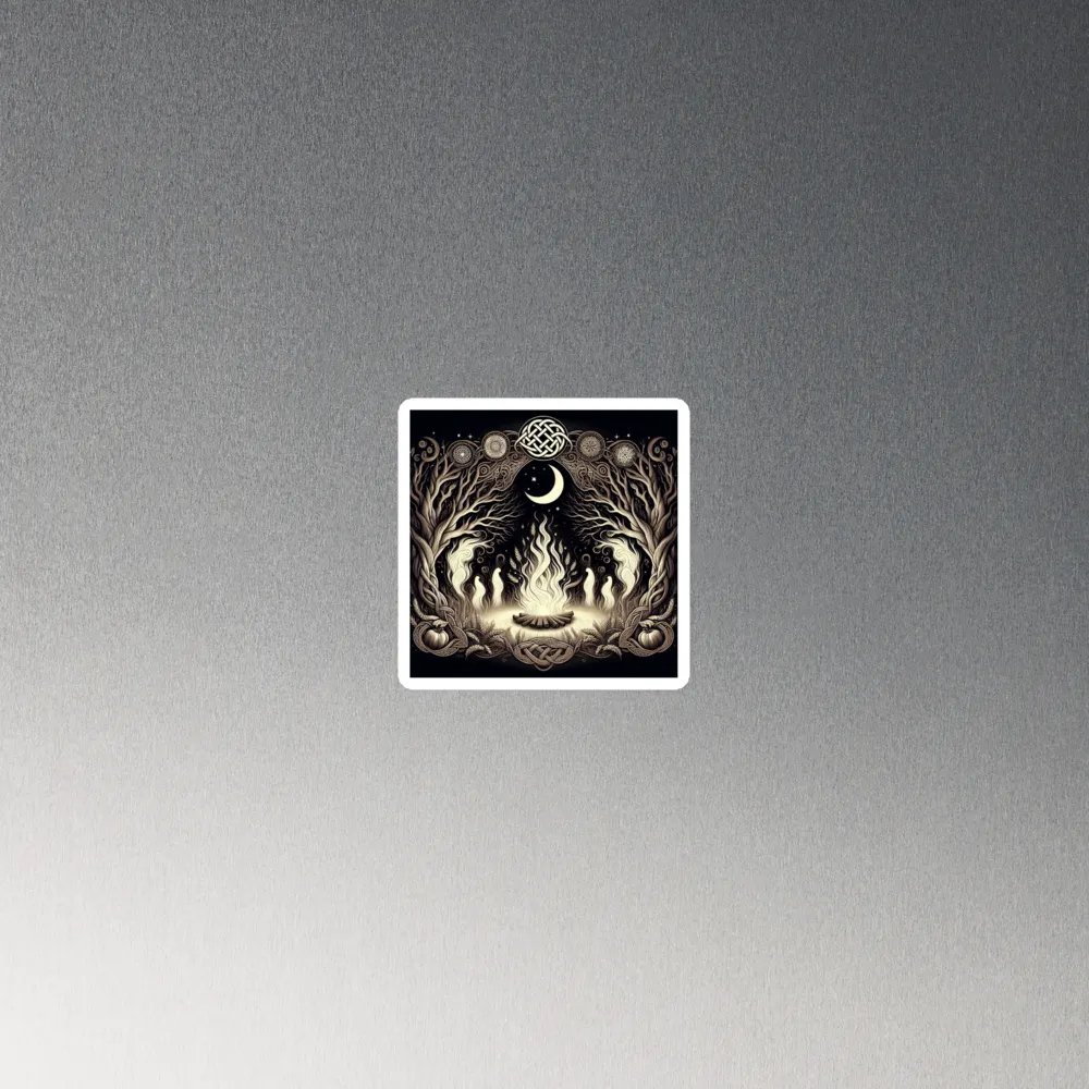 Crescent Flames, Die Cut, Slimline, Fade Proof Magnets product image (2)