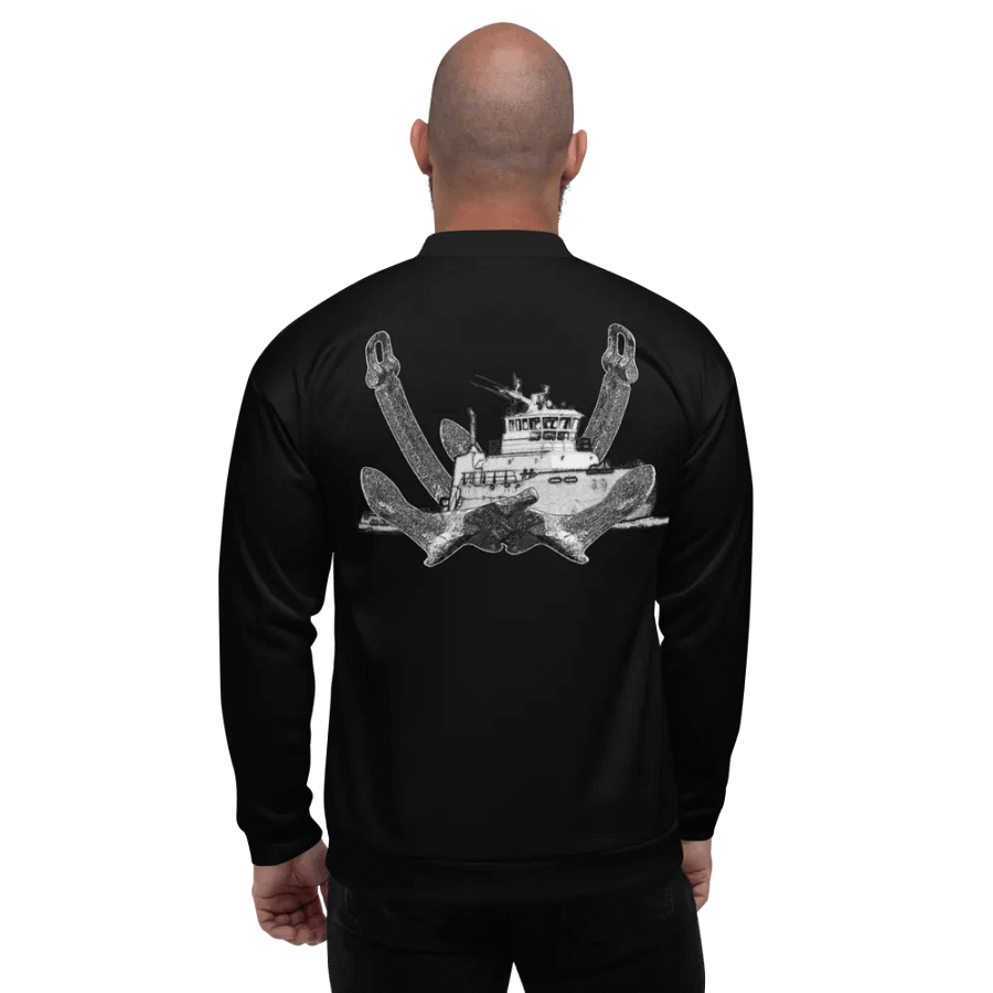 Twin Anchor Titan tug Black Bomber Jacket product image (5)