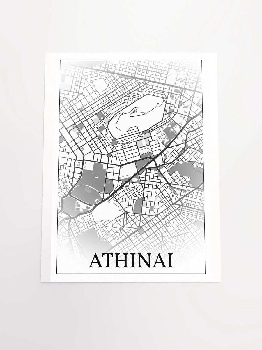 Athinai, Hellas, city map print product image (4)