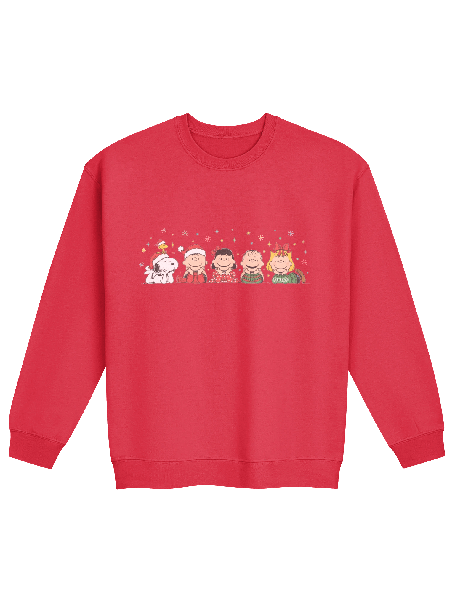 Festive Cartoon Squad Crewneck | Cute Christmas Character Sweatshirt product image (1)