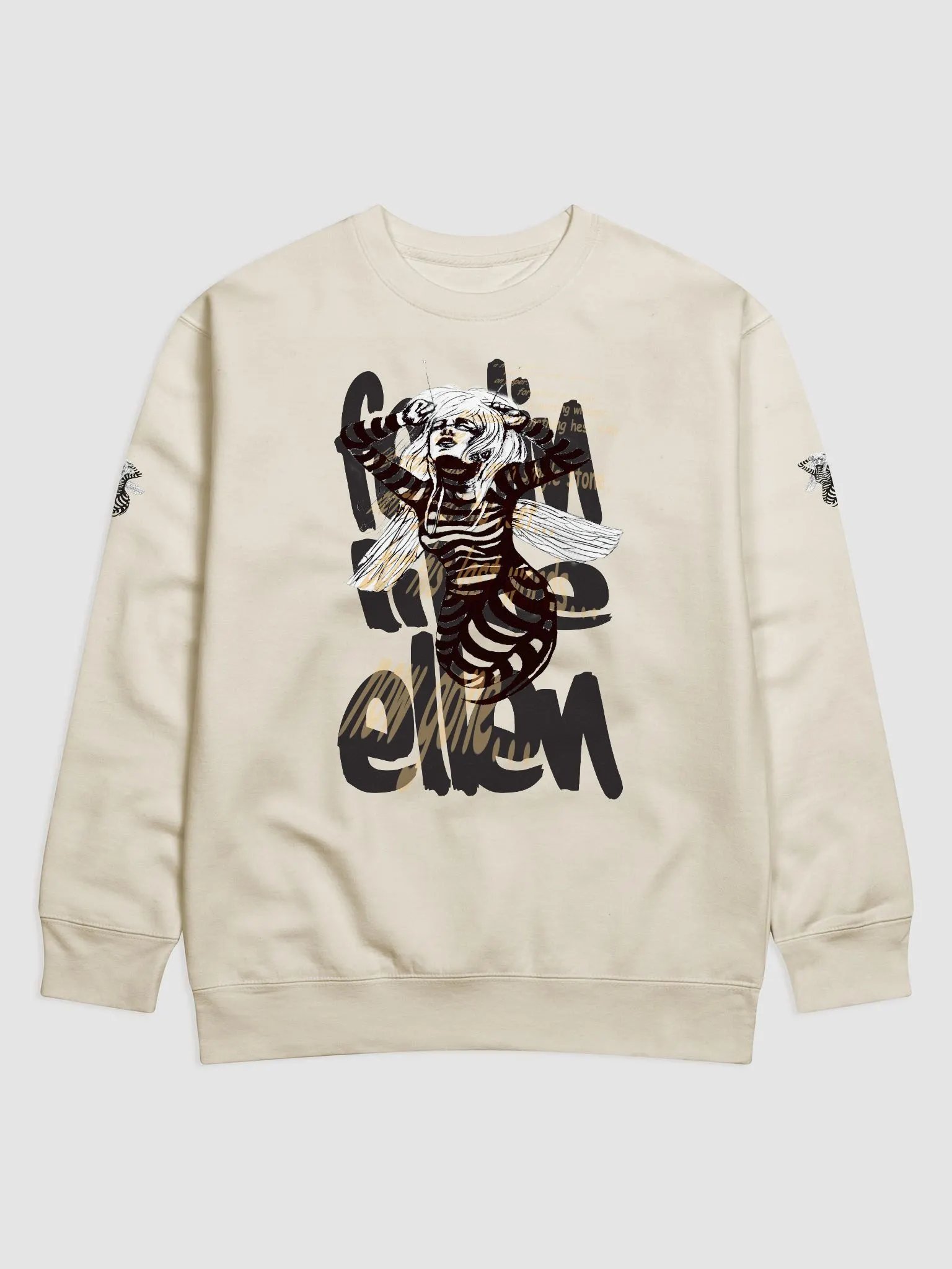 nsect-Inspired Monochrome | Premium Sweatshirt product image (2)
