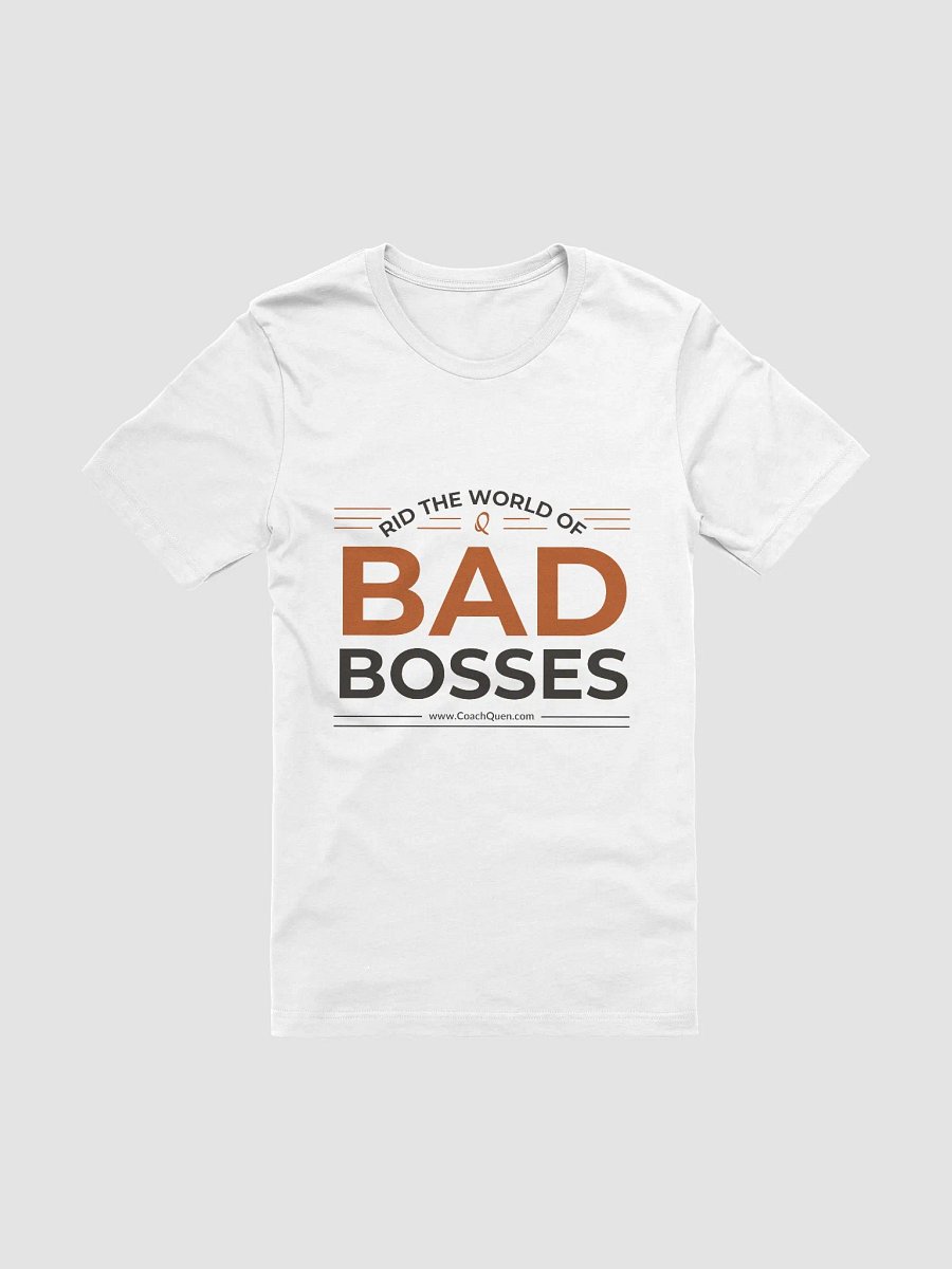 Rid the World of Bad Bosses Black Logo Tee product image (6)