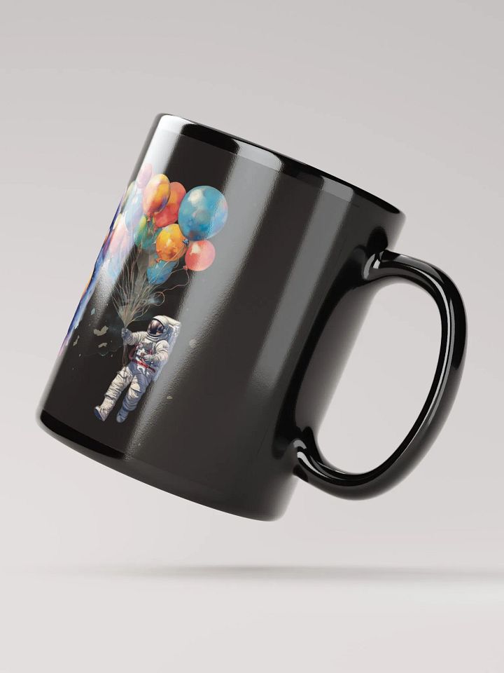 Astronaut Adventure Black Glossy Mug product image (2)