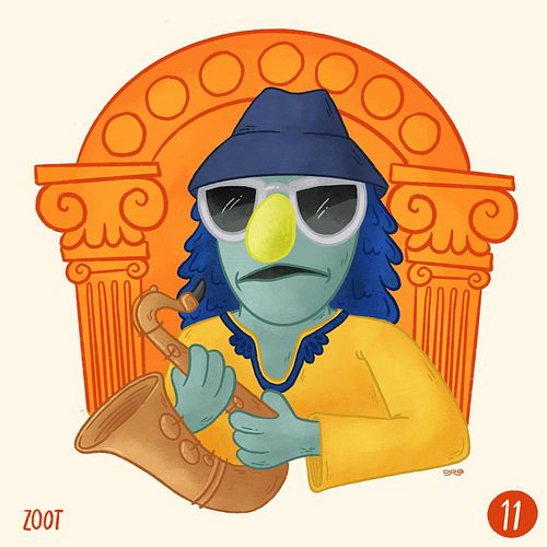 I feel like if anyone would be late to #themuppets70 party it would be Zoot. So I am definitely honoring his spirit by doing ...