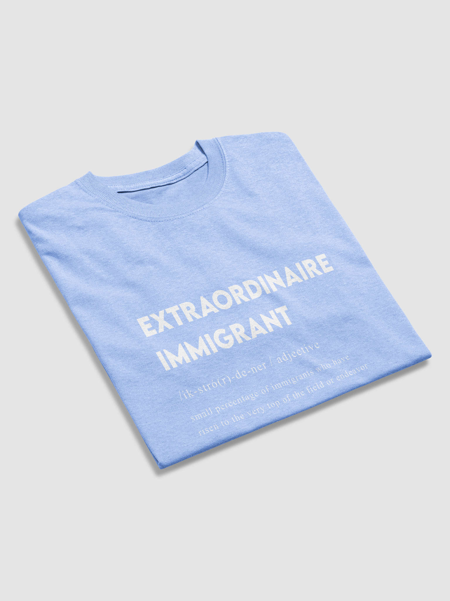 EXTRAORDINAIRE IMMIGRANT TSHIRT CAROLINA BLUE product image (4)