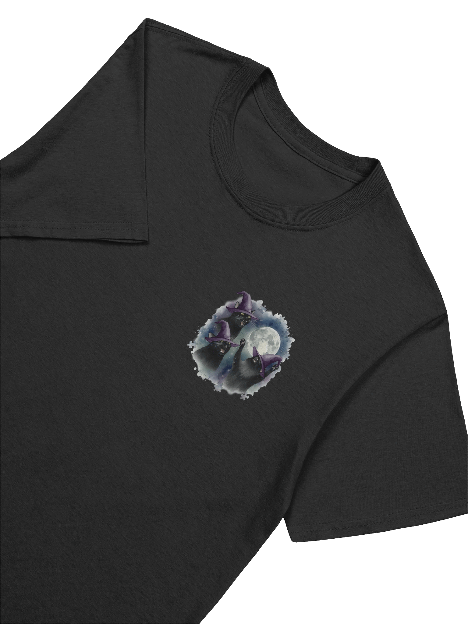 Halloween Cats Howling Unisex T-Shirt product image (7)
