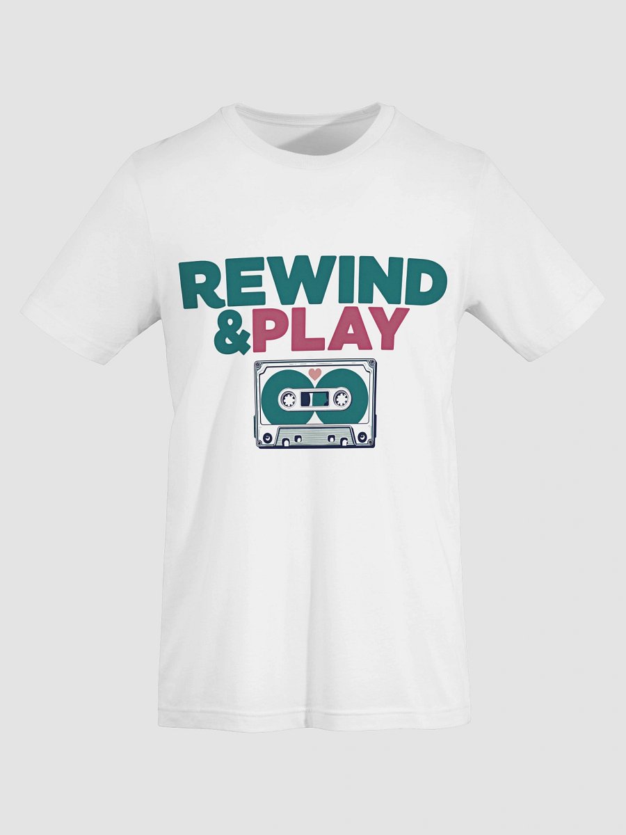 Rewind & Play Cassette Tape T-Shirt product image (8)